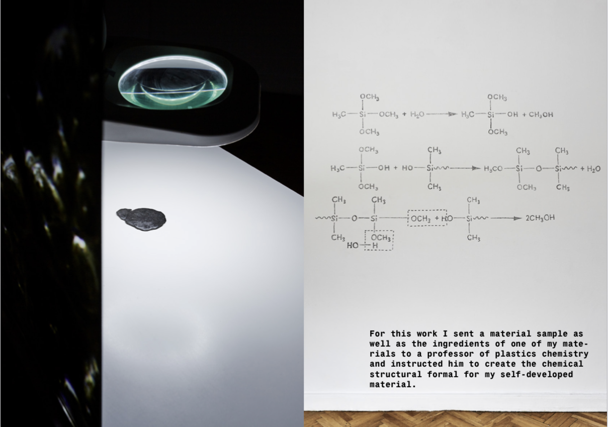 Elena Greta Falcini — the formula, chemistry symbols and the gaze of the electron