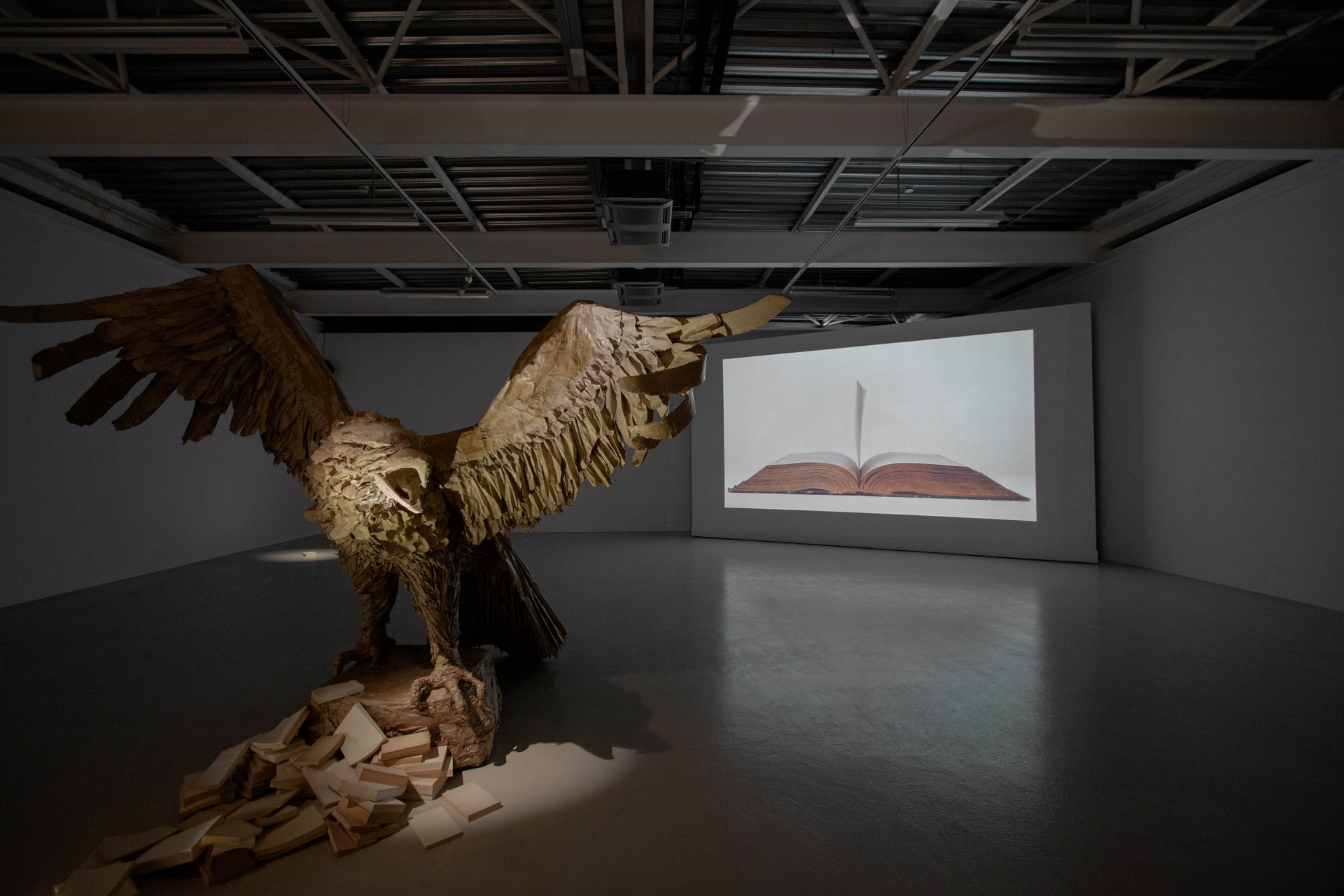 El instante de peligro — installation detail