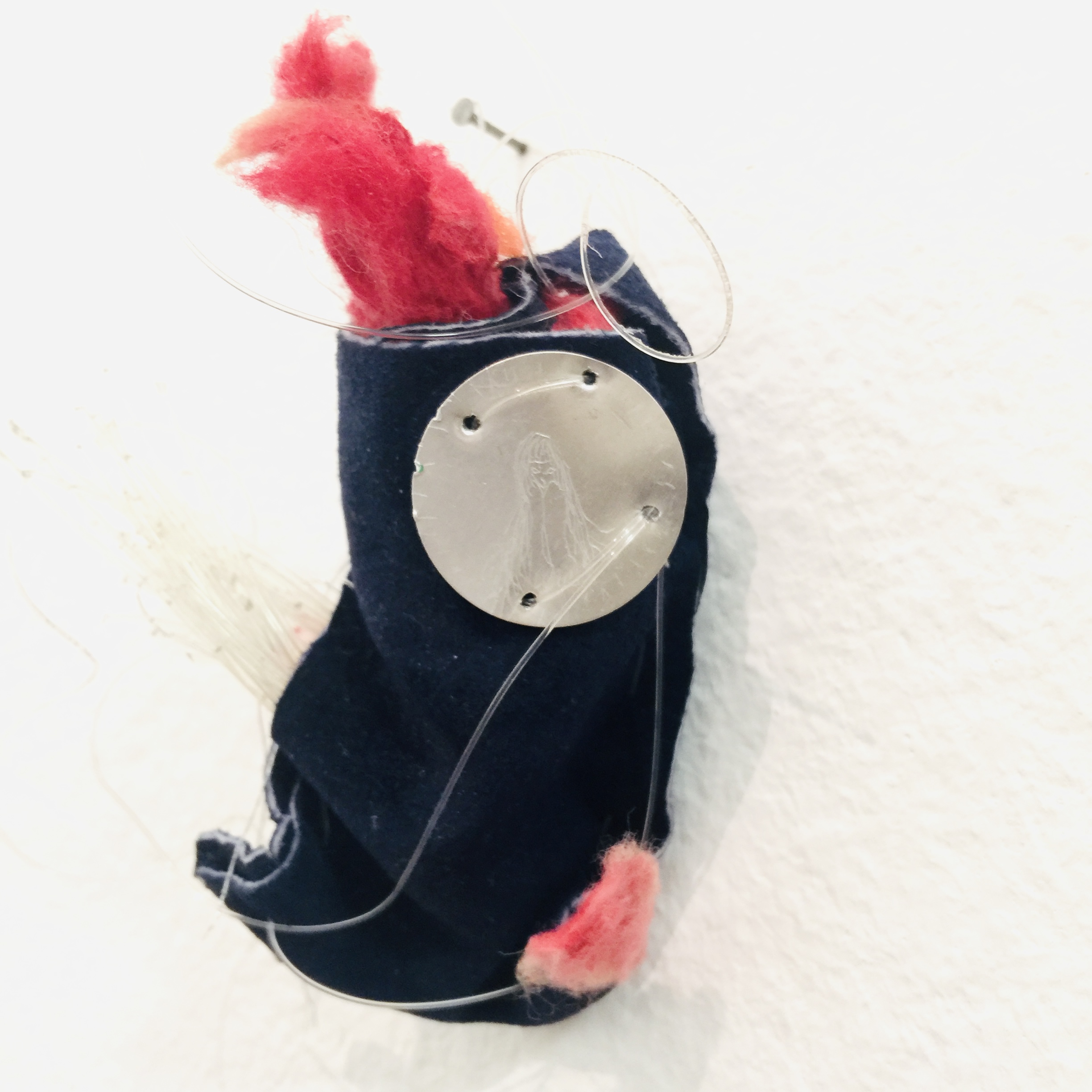 Object — blue bird figure
