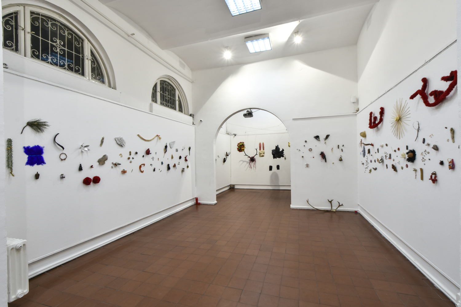 PhD exhibition Red Deer, installation overview, Belgrade 2018